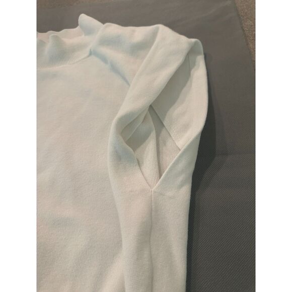 Pilcro By Anthropologie Knit Top M Cowl Neck Sz L Sleeveless White - Picture 5 of 8